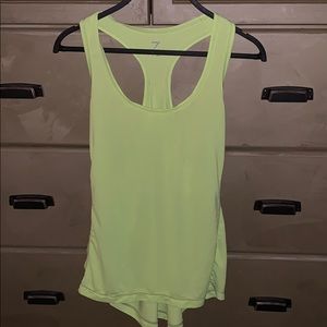 Zella L yellow fluorescent tank top for workout
